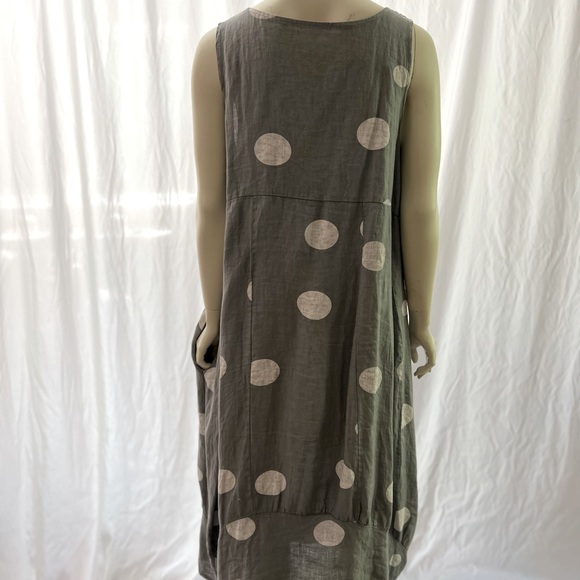 NWT! Lands Downunder linen dress made in Italy. One Size fits most. Relaxed fit - Picture 4 of 7